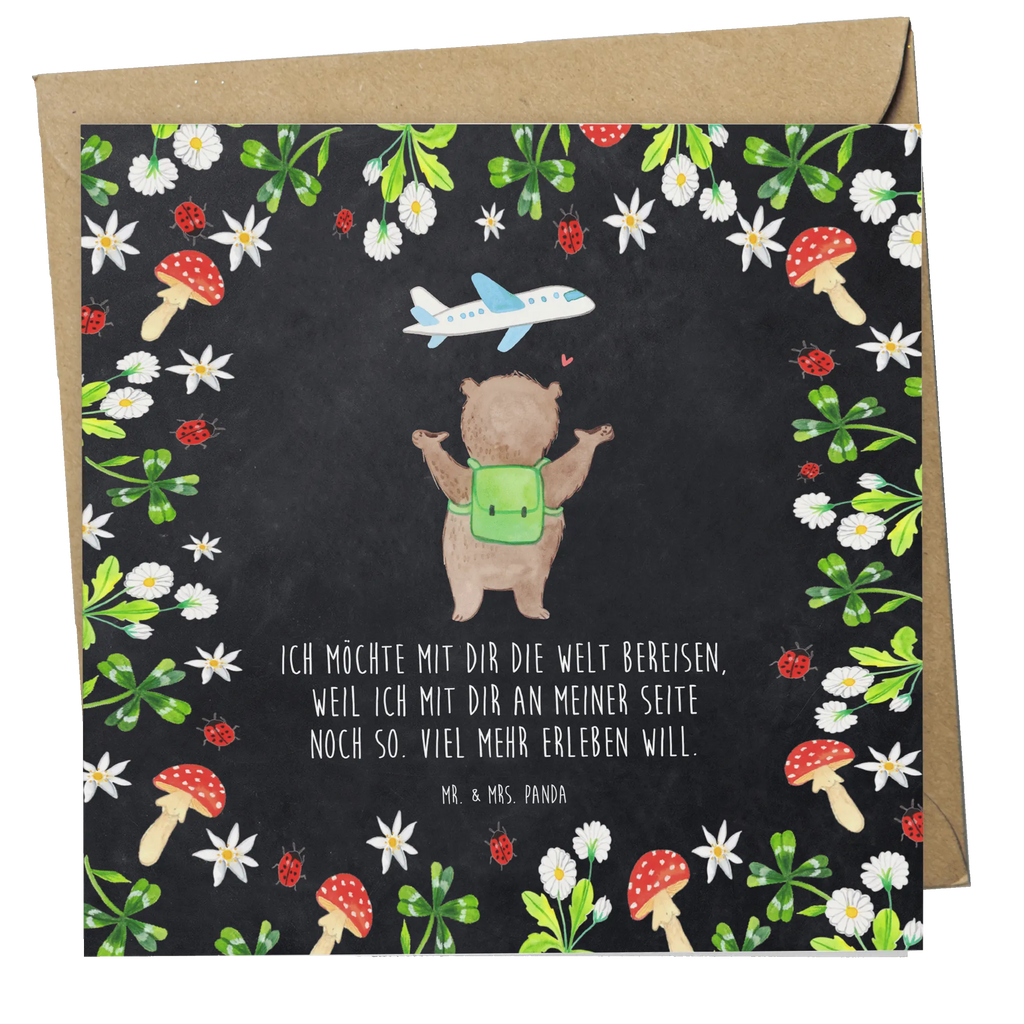 Deluxe Karte Bär Flugzeug Klappkarte, Grußkarte, Einladungskarte, Geburtstagskarte, Karte, Hochzeitskarte, Hochwertige Grußkarte, Glückwunschkarte, Hochwertige Klappkarte, Liebe, Partner, Freund, Freundin, Ehemann, Ehefrau, Heiraten, Verlobung, Heiratsantrag, Liebesgeschenk, Jahrestag, Hocheitstag, Hochzeitstag, Valentinstag, Geschenk für Freundin, Geschenk für Frauen, Geschenk für Partner, für Ehemann, Mitbringsel, Liebesbeweis, für Männer