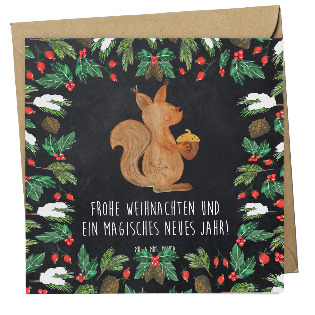 Deluxe Karte Eichhörnchen Weihnachten Hochwertige Klappkarte, Grußkarte, Geburtstagskarte, Einladungskarte, Hochwertige Grußkarte, Karte, Klappkarte, Glückwunschkarte, Hochzeitskarte, Winter, Weihnachten, Weihnachtsdeko, Nikolaus, Advent, Heiligabend, Wintermotiv, Neujahr, Frohes neues Jahr, Vogel, Frohe Weihnachten, Guten Rutsch, Weihnachtsgruß, Weihnachtsmotiv