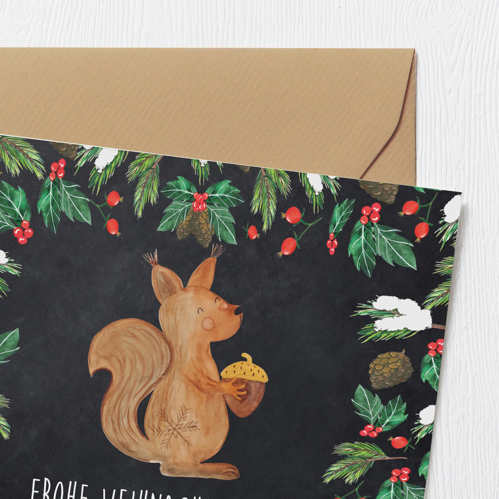 Deluxe Karte Eichhörnchen Weihnachten Hochwertige Klappkarte, Grußkarte, Geburtstagskarte, Einladungskarte, Hochwertige Grußkarte, Karte, Klappkarte, Glückwunschkarte, Hochzeitskarte, Winter, Weihnachten, Weihnachtsdeko, Nikolaus, Advent, Heiligabend, Wintermotiv, Neujahr, Frohes neues Jahr, Vogel, Frohe Weihnachten, Guten Rutsch, Weihnachtsgruß, Weihnachtsmotiv