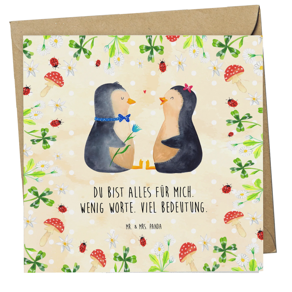 Deluxe Karte Pinguin Pärchen Klappkarte, anlasskarte, Grußkarte, Glückwunschkarte, faltkarte, doppelkarte, Pinguin, Liebesbeweis, Liebesgeschenk, Traumpaar, Pinguine, Große Liebe, Hochzeit, Jahrestag, Liebe, Hochzeitsgeschenk, Liebespaar, Verlobung, Hochzeitstag