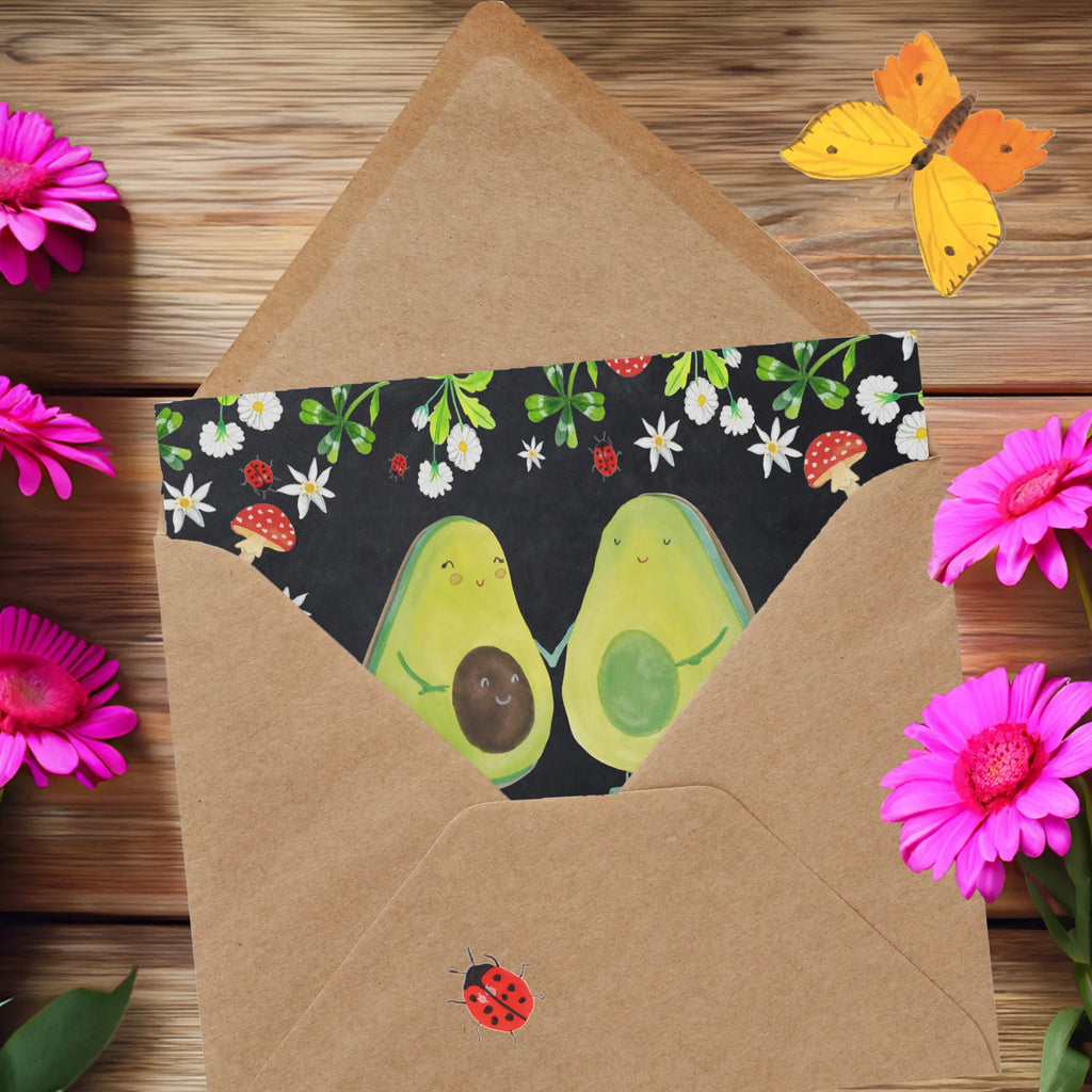 Deluxe Card avocado pair Karte, Einladungskarte, Hochwertige Grußkarte, Klappkarte, Geburtstagskarte, Hochzeitskarte, Hochwertige Klappkarte, Grußkarte, Glückwunschkarte, Avocado, Veggie, Vegan, Gesund, Kinder, Schwangerschaft, Hochzeit, Avocuddle, Avocados, Babyshower, Babyparty, Geburt, Liebe, Familie