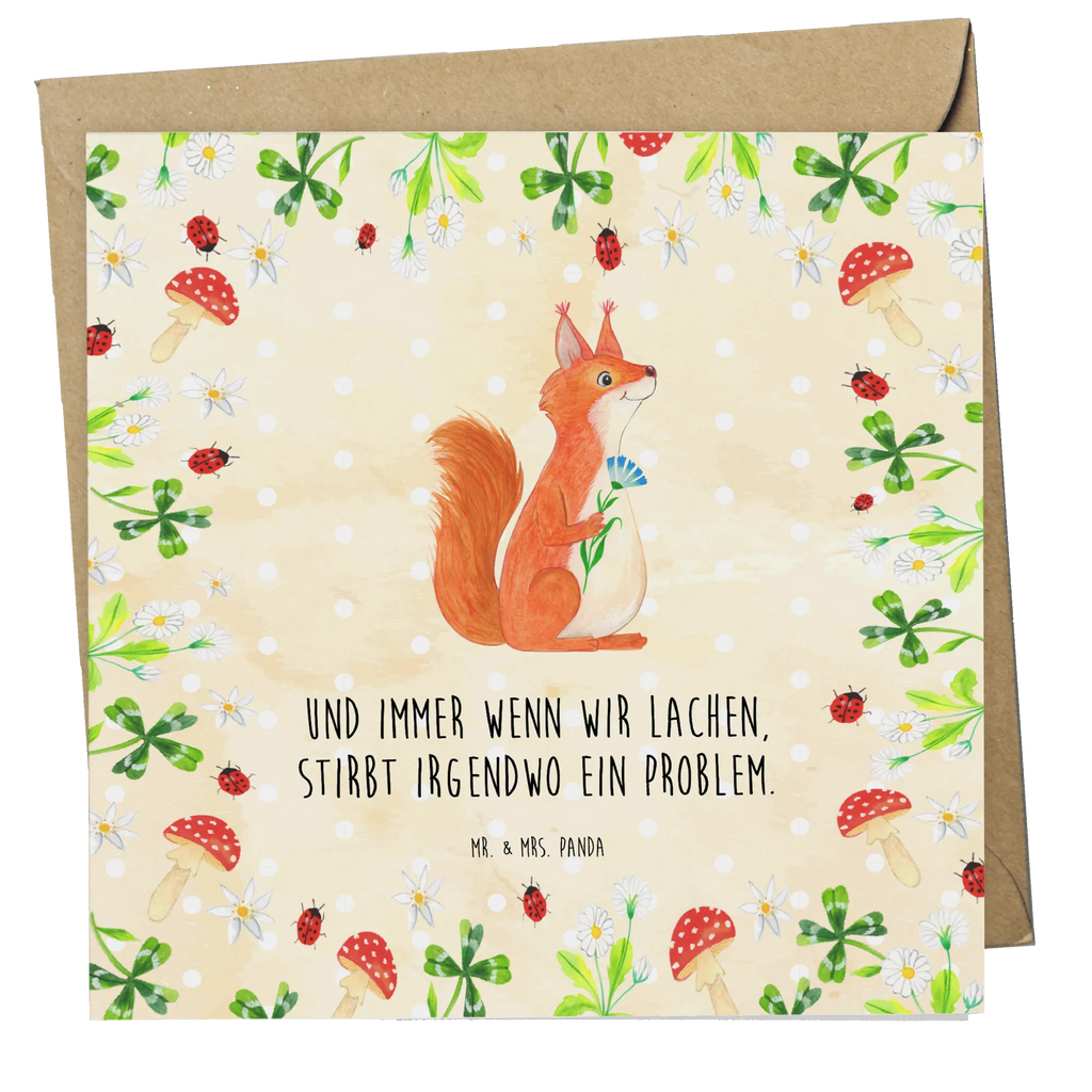 Deluxe Karte Eichhörnchen Blume Einladungskarte, Geburtstagskarte, Glückwunschkarte, Hochzeitskarte, Karte, Grußkarte, Klappkarte, Hochwertige Grußkarte, Hochwertige Klappkarte, Tiermotive, Gute Laune, lustige Sprüche, Tiere, Spruch positiv, Lachen, Spaß, Eichhörnchen, Motivation Sprüche, Motivation Bilder, Eichhorn, glücklich Spruch, Spruch Deko