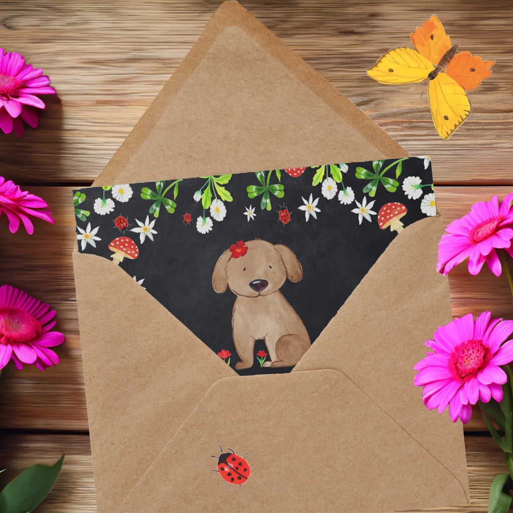 Deluxe Karte Hund Dame Glückwunschkarte, Klappkarte, Hochwertige Klappkarte, Karte, Einladungskarte, Geburtstagskarte, Grußkarte, Hochwertige Grußkarte, Hochzeitskarte, Hund, Hundemotiv, Haustier, Hunderasse, Tierliebhaber, Hundebesitzer, Sprüche, Frauchen, Hundeglück, Hundeliebe, Hunde, Liebe