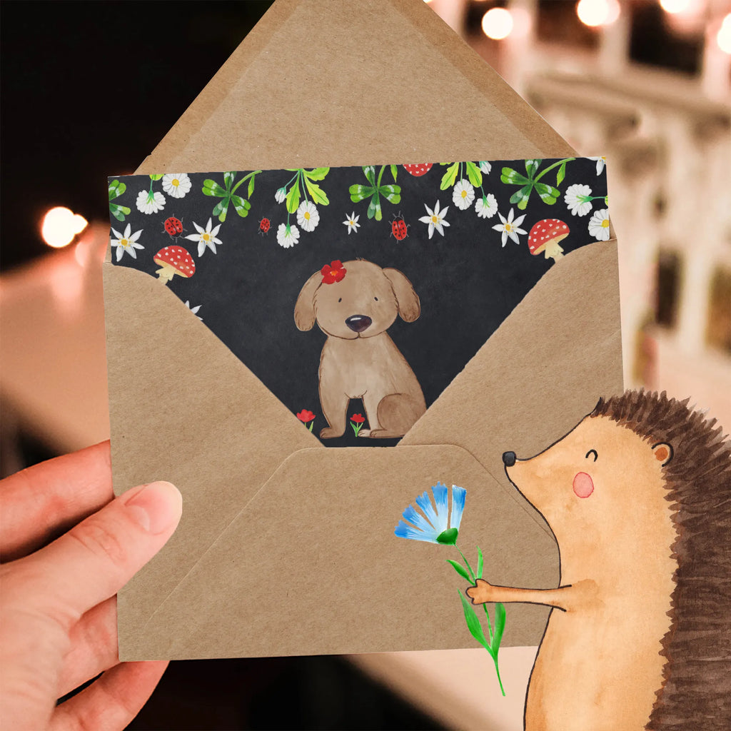 Deluxe Karte Hund Dame Glückwunschkarte, Klappkarte, Hochwertige Klappkarte, Karte, Einladungskarte, Geburtstagskarte, Grußkarte, Hochwertige Grußkarte, Hochzeitskarte, Hund, Hundemotiv, Haustier, Hunderasse, Tierliebhaber, Hundebesitzer, Sprüche, Frauchen, Hundeglück, Hundeliebe, Hunde, Liebe