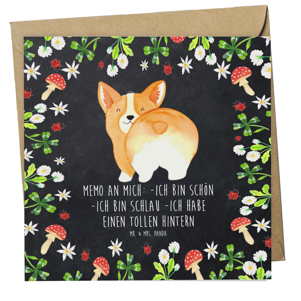 Deluxe Karte Corgi Po Glückwunschkarte, Karte, Hochzeitskarte, Hochwertige Klappkarte, Klappkarte, Hochwertige Grußkarte, Grußkarte, Einladungskarte, Geburtstagskarte, Hund, Hundemotiv, Haustier, Hunderasse, Tierliebhaber, Hundebesitzer, Sprüche, Spruch, Hundeliebe, Corgie, Motivation, Selbstliebe