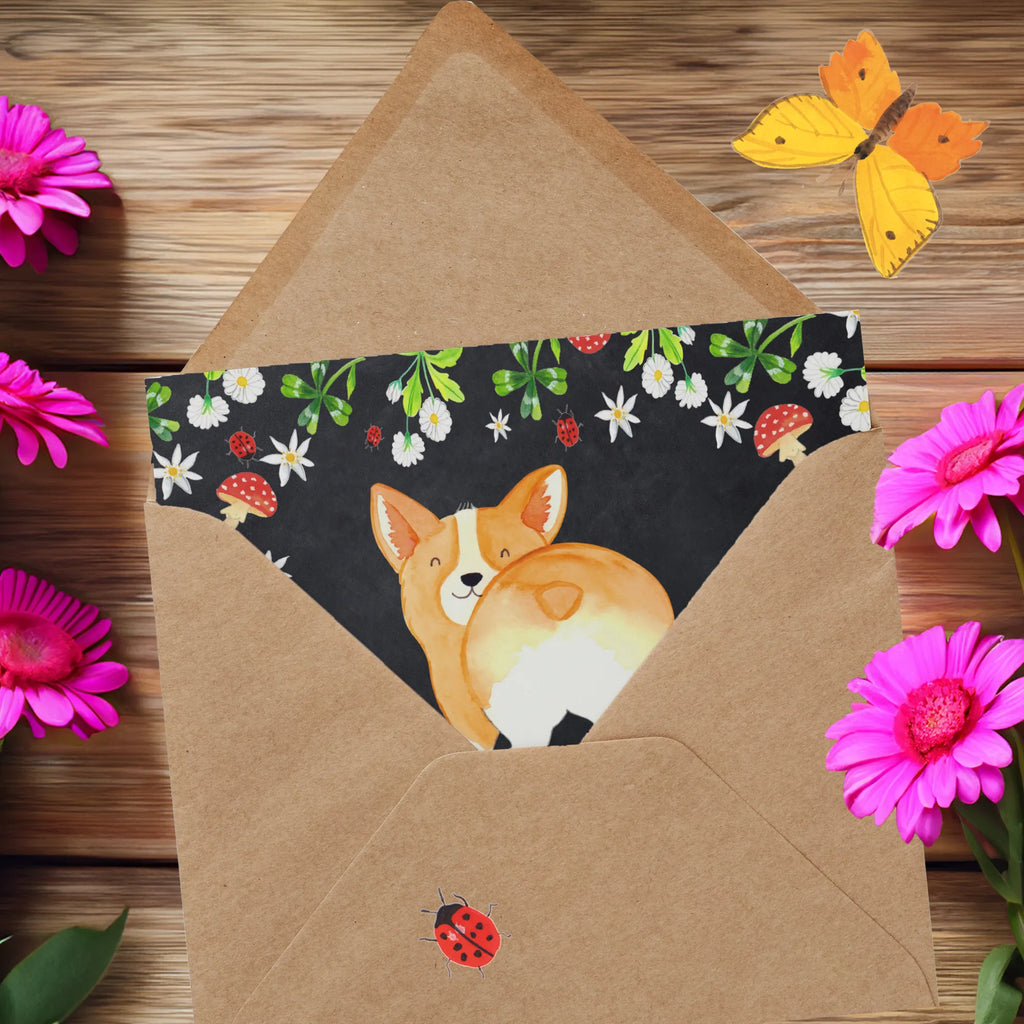 Deluxe Karte Corgi Po Glückwunschkarte, Karte, Hochzeitskarte, Hochwertige Klappkarte, Klappkarte, Hochwertige Grußkarte, Grußkarte, Einladungskarte, Geburtstagskarte, Hund, Hundemotiv, Haustier, Hunderasse, Tierliebhaber, Hundebesitzer, Sprüche, Spruch, Hundeliebe, Corgie, Motivation, Selbstliebe
