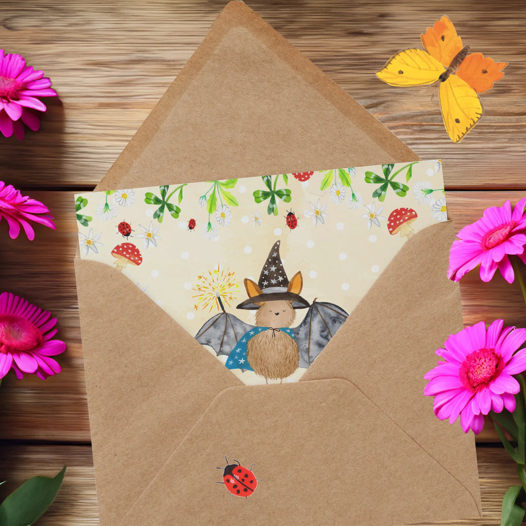 Deluxe Karte Fledermaus Zauberer Hochzeitskarte, Hochwertige Klappkarte, Klappkarte, Einladungskarte, Geburtstagskarte, Grußkarte, Hochwertige Grußkarte, Glückwunschkarte, Karte, Tiermotive, Gute Laune, lustige Sprüche, Tiere, reinsteigern, Fledermäuse, Zauberer, Magier, Frauen, Fledermaus