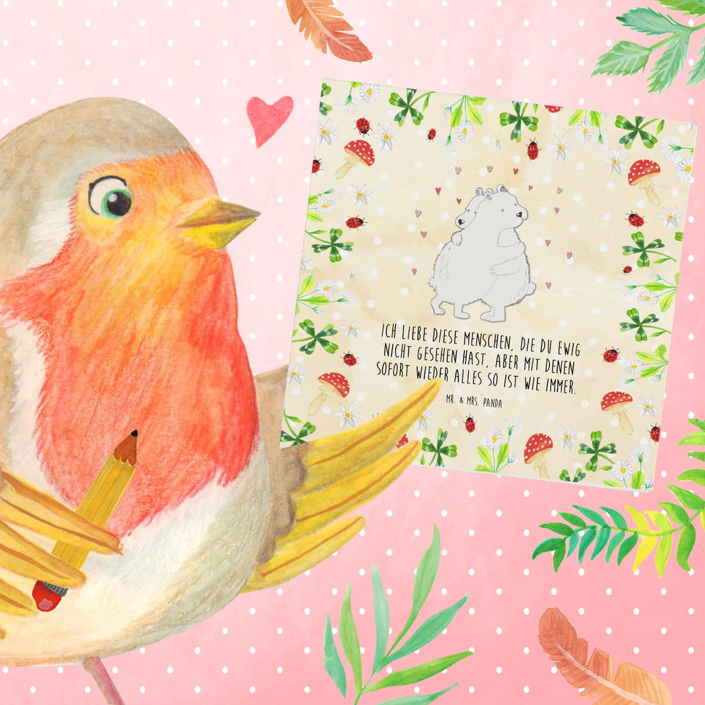 Deluxe Card Icebear Embrace Hochzeitskarte, Klappkarte, Glückwunschkarte, Grußkarte, Karte, Geburtstagskarte, Hochwertige Grußkarte, Einladungskarte, Hochwertige Klappkarte, Tiermotive, Gute Laune, lustige Sprüche, Tiere