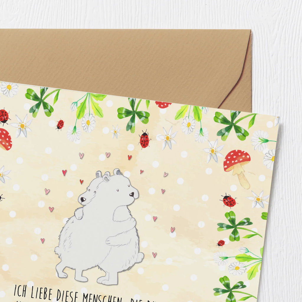 Deluxe Card Icebear Embrace Hochzeitskarte, Klappkarte, Glückwunschkarte, Grußkarte, Karte, Geburtstagskarte, Hochwertige Grußkarte, Einladungskarte, Hochwertige Klappkarte, Tiermotive, Gute Laune, lustige Sprüche, Tiere