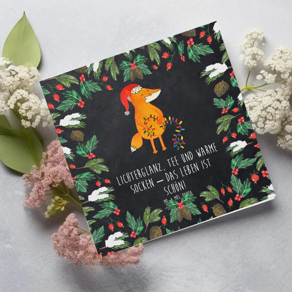 Deluxe Karte Fuchs Weihnachten Klappkarte, Karte, Einladungskarte, Hochzeitskarte, Hochwertige Grußkarte, Hochwertige Klappkarte, Geburtstagskarte, Grußkarte, Glückwunschkarte, Winter, Weihnachten, Weihnachtsdeko, Nikolaus, Advent, Heiligabend, Wintermotiv, Spruch schön, Weihnachtsmann, Weihnachtszeit, Füchse, Fuchs, Geschenk Weihnachten