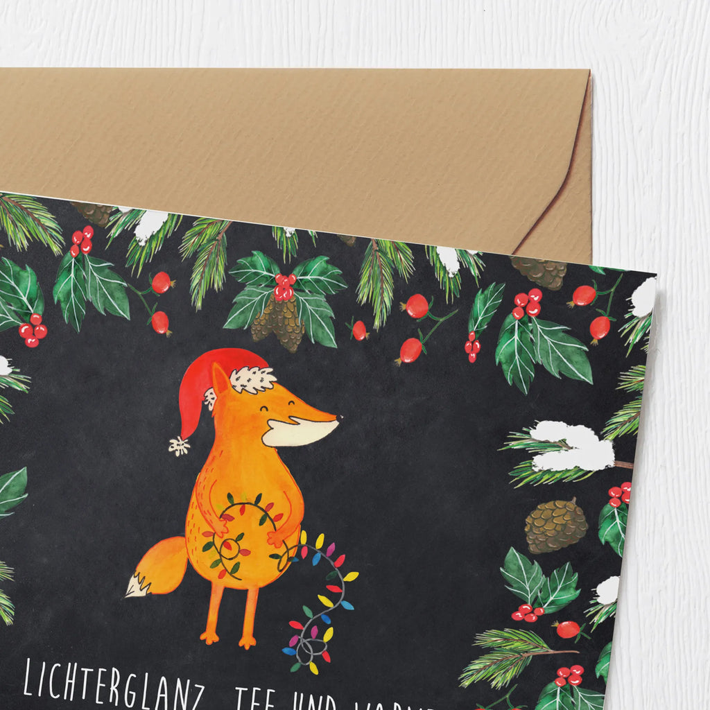 Deluxe Karte Fuchs Weihnachten Klappkarte, Karte, Einladungskarte, Hochzeitskarte, Hochwertige Grußkarte, Hochwertige Klappkarte, Geburtstagskarte, Grußkarte, Glückwunschkarte, Winter, Weihnachten, Weihnachtsdeko, Nikolaus, Advent, Heiligabend, Wintermotiv, Spruch schön, Weihnachtsmann, Weihnachtszeit, Füchse, Fuchs, Geschenk Weihnachten