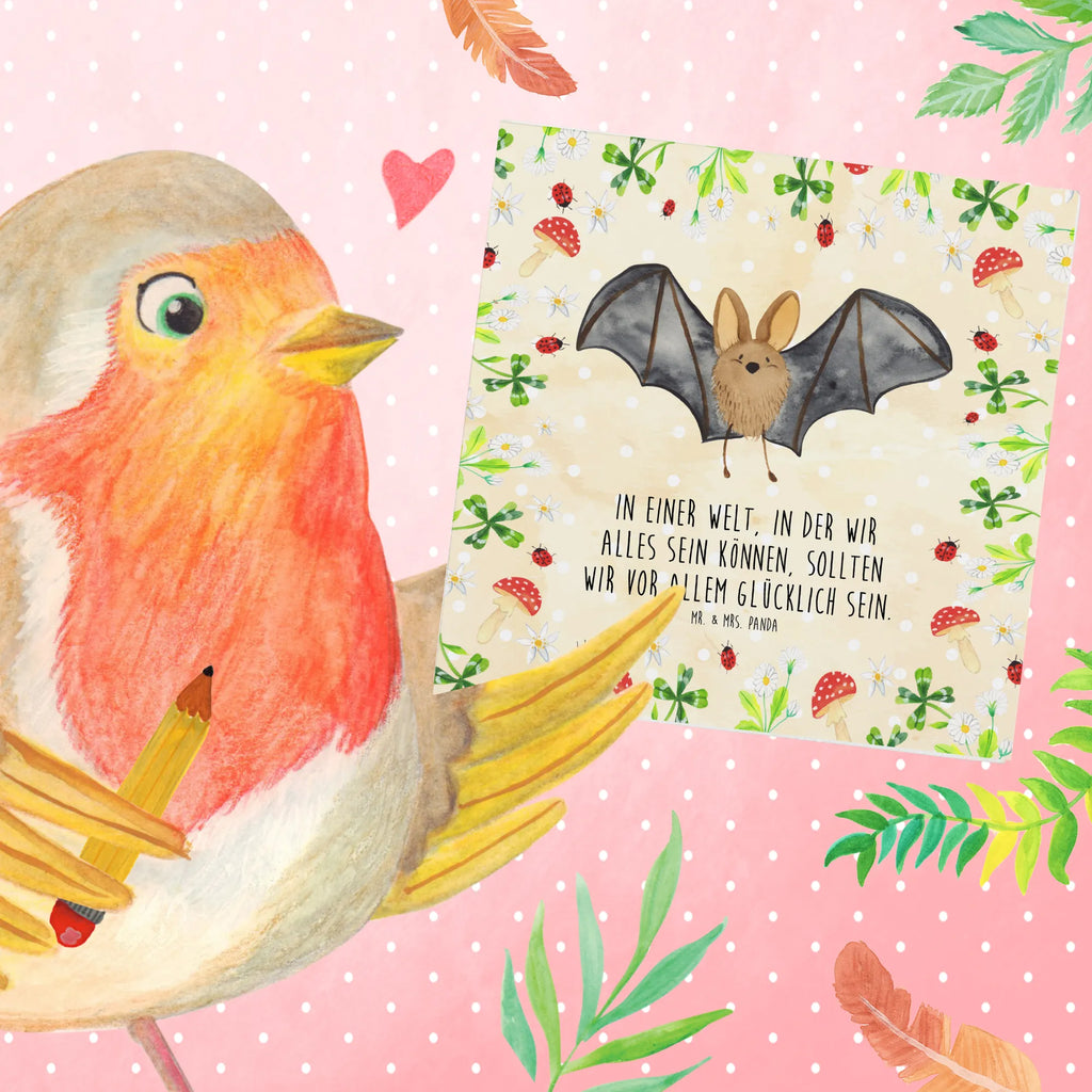 Deluxe Karte Fledermaus Flügel Glückwunschkarte, Grußkarte, Geburtstagskarte, Karte, Einladungskarte, Hochwertige Grußkarte, Hochwertige Klappkarte, Klappkarte, Hochzeitskarte, Tiermotive, Gute Laune, lustige Sprüche, Tiere