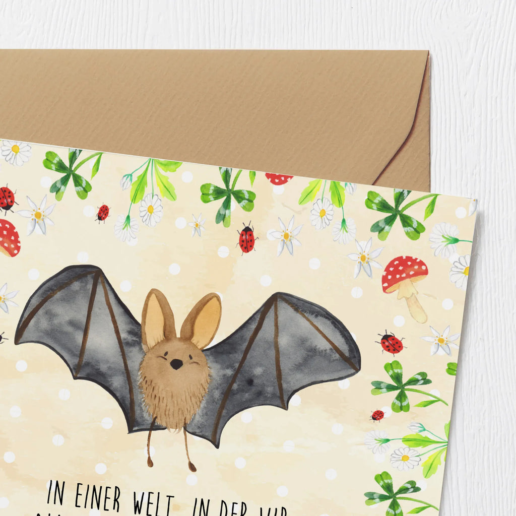 Deluxe Karte Fledermaus Flügel Glückwunschkarte, Grußkarte, Geburtstagskarte, Karte, Einladungskarte, Hochwertige Grußkarte, Hochwertige Klappkarte, Klappkarte, Hochzeitskarte, Tiermotive, Gute Laune, lustige Sprüche, Tiere