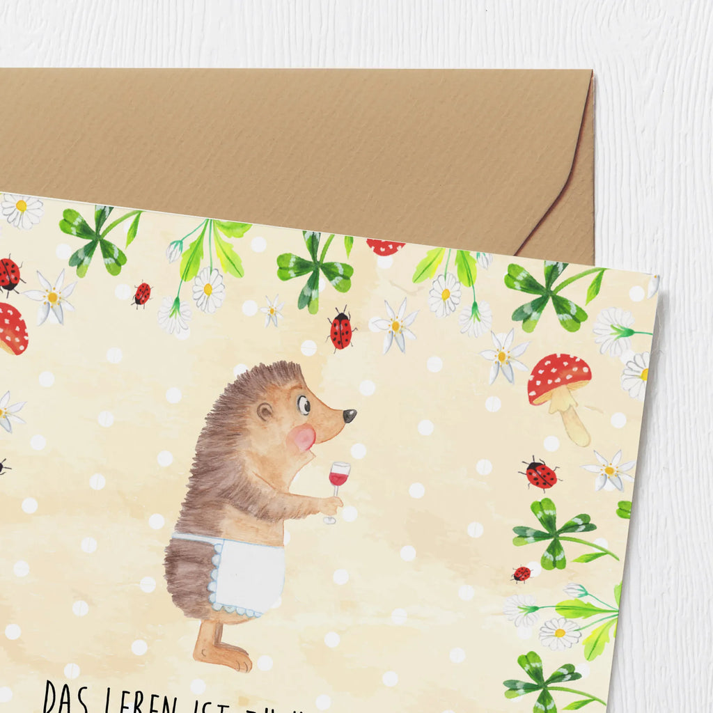 Deluxe Karte Igel Wein Hochwertige Klappkarte, Klappkarte, Glückwunschkarte, Grußkarte, Geburtstagskarte, Karte, Hochzeitskarte, Einladungskarte, Hochwertige Grußkarte, Tiermotive, Gute Laune, lustige Sprüche, Tiere, Igel, Wein trinken, Geschenk Weinliebhaber, Rotwein, Wein Spruch, Weinglas, Wein Deko, Geschenk Weintrinker, Weißwein