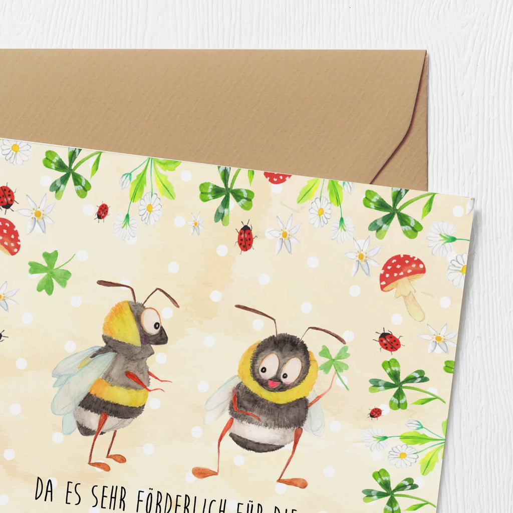 Deluxe Card bumblebees shamrock Einladungskarte, Hochwertige Klappkarte, Glückwunschkarte, Hochzeitskarte, Hochwertige Grußkarte, Geburtstagskarte, Grußkarte, Karte, Klappkarte, Tiermotive, Gute Laune, lustige Sprüche, Tiere, Biene Deko, Spruch positiv, glücklich werden, Spruch schön, Spruch fröhlich, glücklich sein, Hummel, Biene
