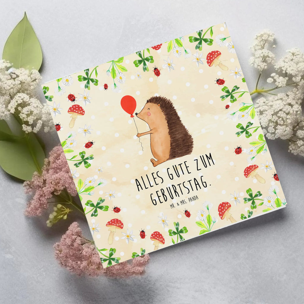 Deluxe Karte Igel Luftballon Klappkarte, Hochzeitskarte, Hochwertige Grußkarte, Hochwertige Klappkarte, Glückwunschkarte, Grußkarte, Karte, Geburtstagskarte, Einladungskarte, Tiermotive, Gute Laune, lustige Sprüche, Tiere, Happy Birthday, Geburtstag, Glückwunsch, Ballon, Igel, Geburtstagskind, Herzlichen Glückwunsch