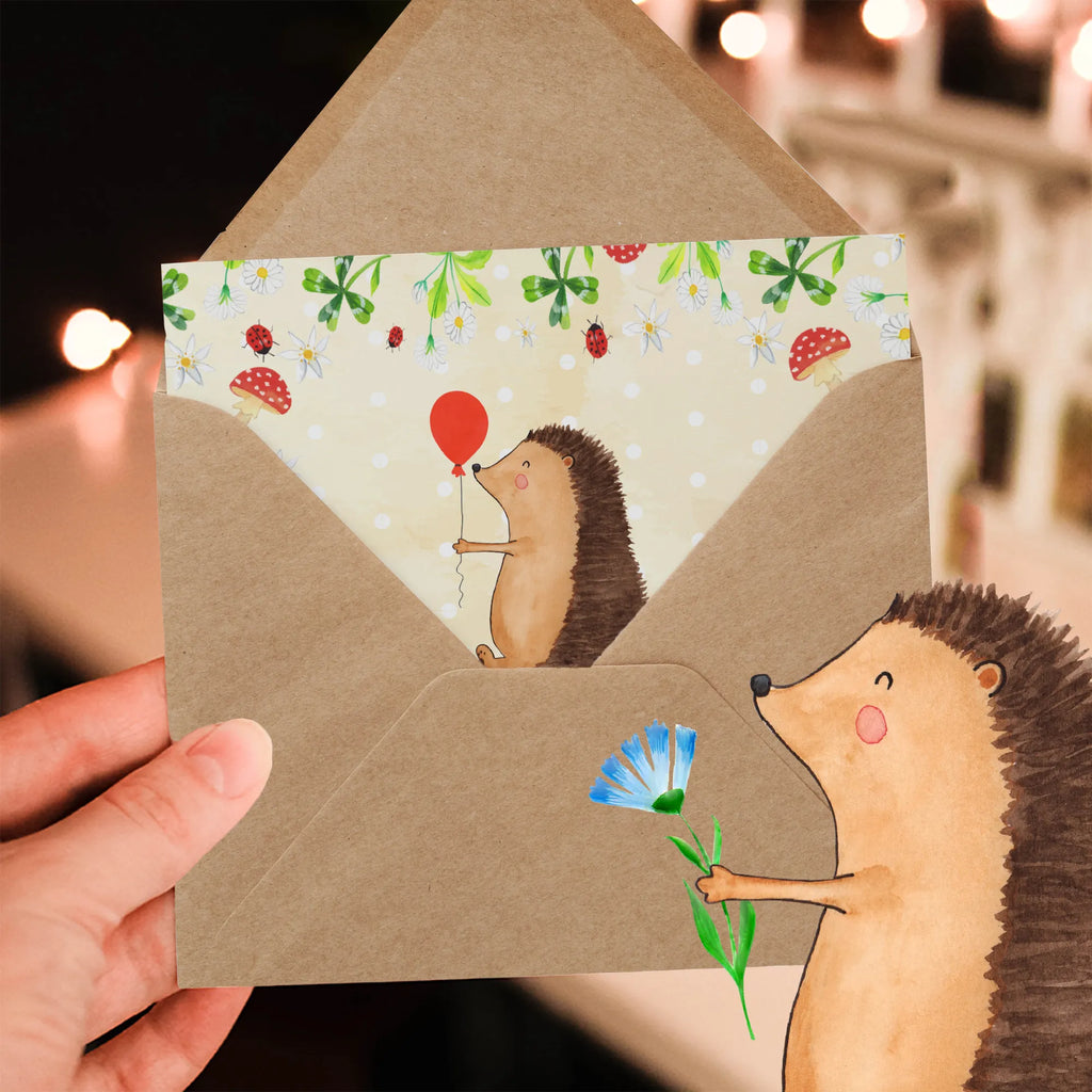 Deluxe Karte Igel Luftballon Klappkarte, Hochzeitskarte, Hochwertige Grußkarte, Hochwertige Klappkarte, Glückwunschkarte, Grußkarte, Karte, Geburtstagskarte, Einladungskarte, Tiermotive, Gute Laune, lustige Sprüche, Tiere, Happy Birthday, Geburtstag, Glückwunsch, Ballon, Igel, Geburtstagskind, Herzlichen Glückwunsch