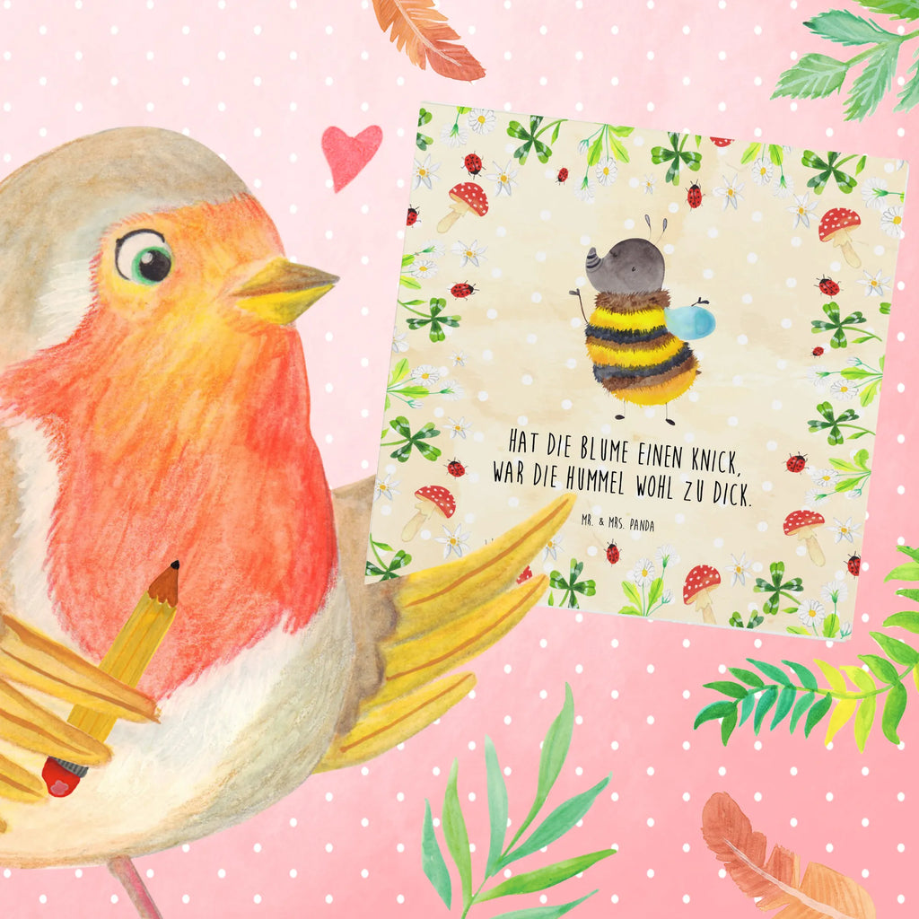 Deluxe Card bumblebee fluffy Grußkarte, Hochwertige Grußkarte, Hochzeitskarte, Karte, Hochwertige Klappkarte, Klappkarte, Glückwunschkarte, Einladungskarte, Geburtstagskarte, Tiermotive, Gute Laune, lustige Sprüche, Tiere, Hummel, Biene, Flauschig, Natur, Blume