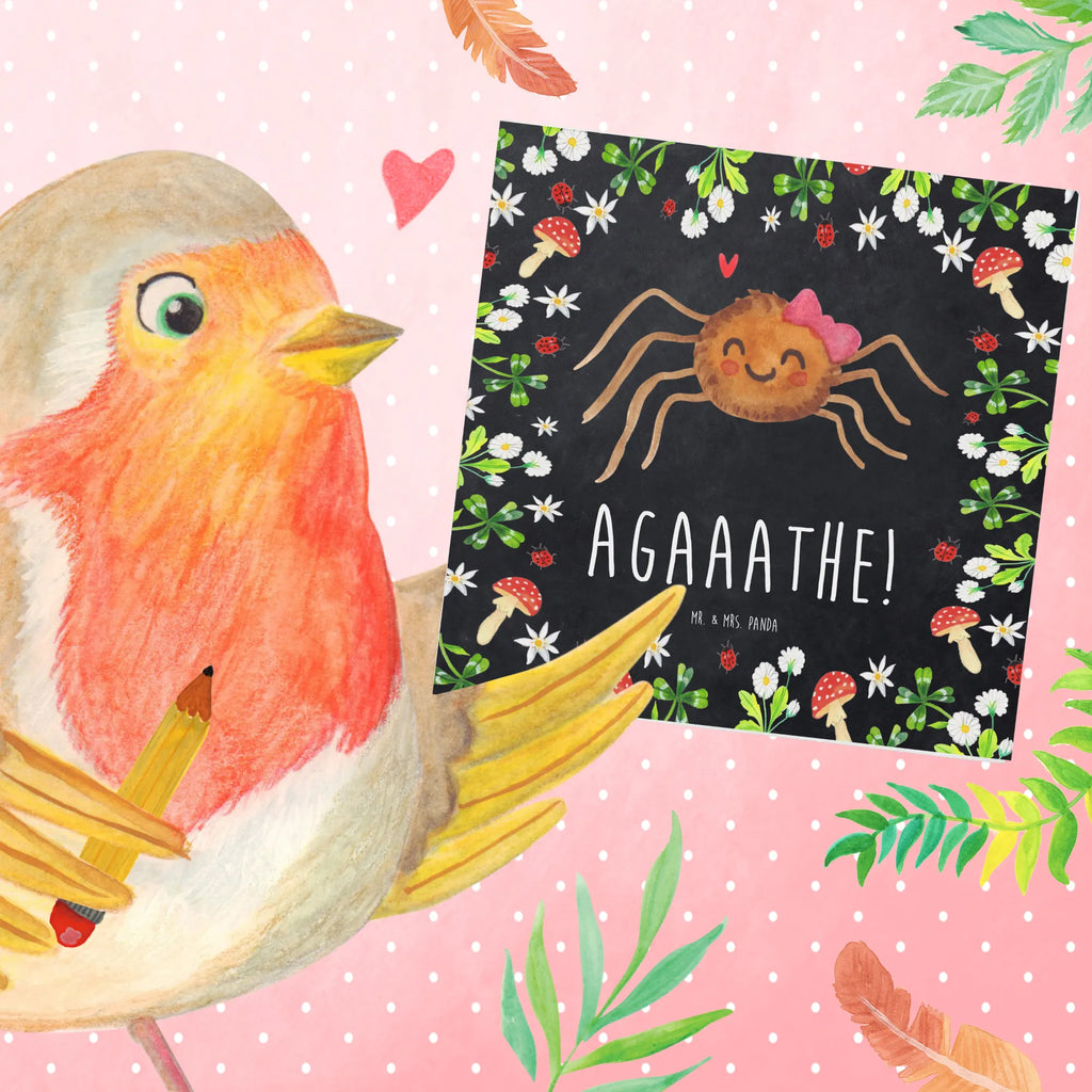 Deluxe Karte Spinne Agathe Freude Glückwunschkarte, Grußkarte, Hochzeitskarte, Karte, Hochwertige Grußkarte, Klappkarte, Einladungskarte, Hochwertige Klappkarte, Geburtstagskarte, Spinne Agathe, Spinne, Agathe, Videos, Merchandise, Beliebte Spinne, Viral, Viraler Hit, Trend