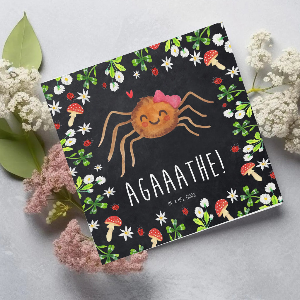 Deluxe Karte Spinne Agathe Freude Glückwunschkarte, Grußkarte, Hochzeitskarte, Karte, Hochwertige Grußkarte, Klappkarte, Einladungskarte, Hochwertige Klappkarte, Geburtstagskarte, Spinne Agathe, Spinne, Agathe, Videos, Merchandise, Beliebte Spinne, Viral, Viraler Hit, Trend