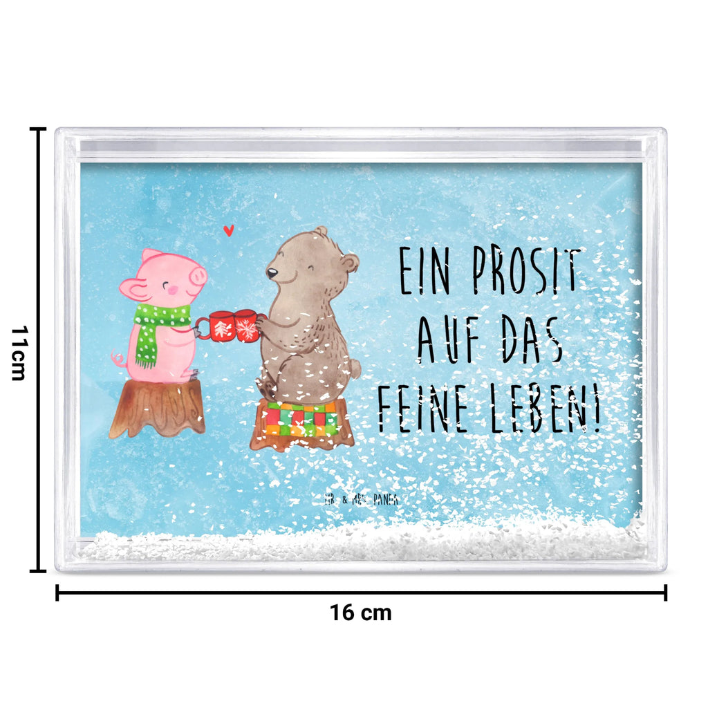 shake frame Glowing Pig Bash Winter, Weihnachten, Weihnachtsdeko, Nikolaus, Advent, Heiligabend, Wintermotiv, Alles Gute, Prost, Weihnachtszeit, Bär, Schwein