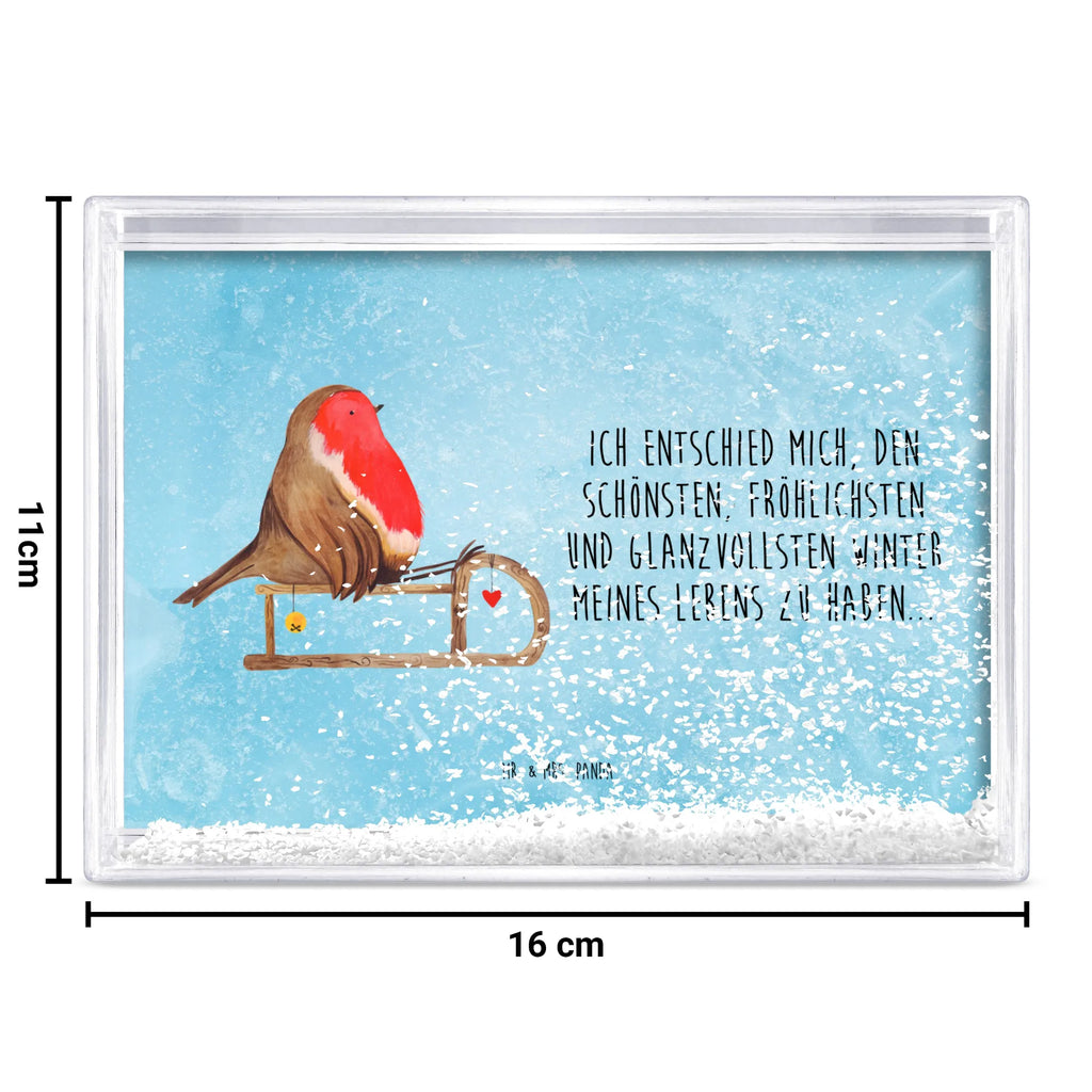 Schüttelrahmen Rotkehlchen Schlitten Winter, Weihnachten, Weihnachtsdeko, Nikolaus, Advent, Heiligabend, Wintermotiv, Schlitten, Vogel