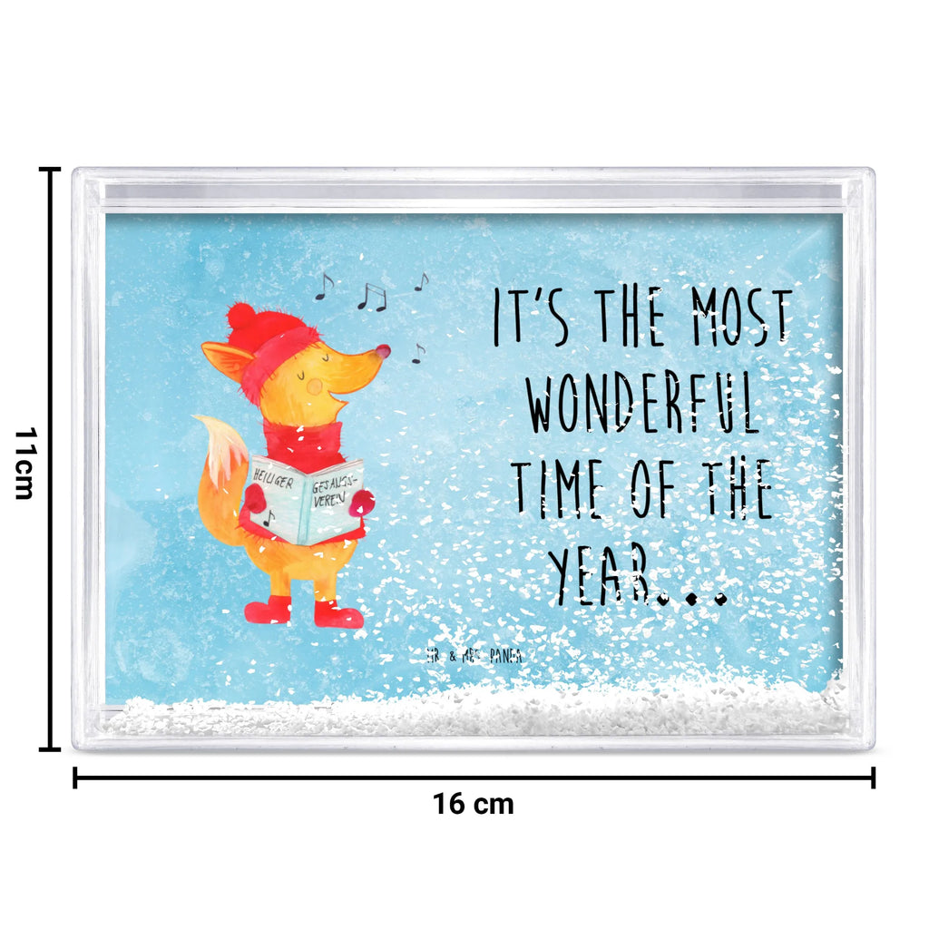 Schüttelrahmen Fuchs Sänger Winter, Weihnachten, Weihnachtsdeko, Nikolaus, Advent, Heiligabend, Wintermotiv, Weihnachtslieder, Sänger, Fuchs, Geschenk Sänger, Füchse, Singen
