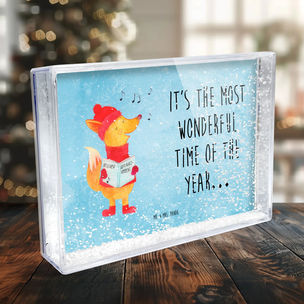 Schüttelrahmen Fuchs Sänger Winter, Weihnachten, Weihnachtsdeko, Nikolaus, Advent, Heiligabend, Wintermotiv, Weihnachtslieder, Sänger, Fuchs, Geschenk Sänger, Füchse, Singen
