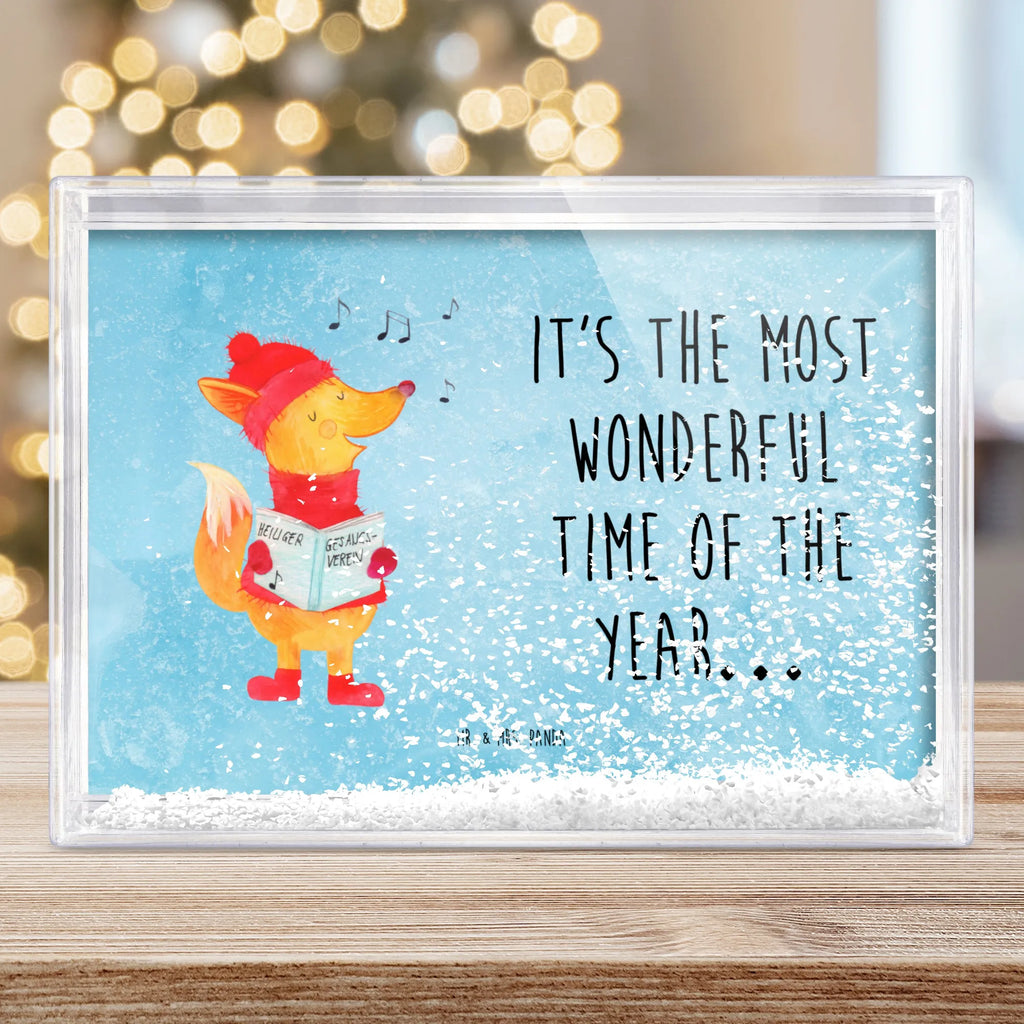 Schüttelrahmen Fuchs Sänger Winter, Weihnachten, Weihnachtsdeko, Nikolaus, Advent, Heiligabend, Wintermotiv, Weihnachtslieder, Sänger, Fuchs, Geschenk Sänger, Füchse, Singen