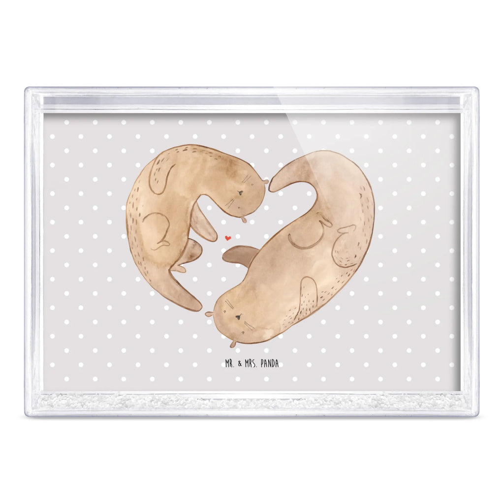 Schüttelrahmen Otter Herz Otter, Fischotter, Seeotter, gemeinsames Leben, Herz, Bessere Hälfte, Liebesgeschenk, Liebesbeweis, Jahrestag, Verlobung, Liebe, Hochzeitstag, Love you
