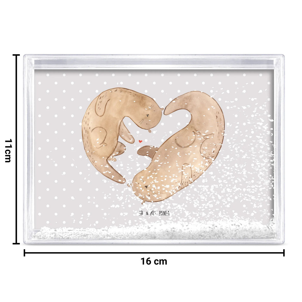 Schüttelrahmen Otter Herz Otter, Fischotter, Seeotter, gemeinsames Leben, Herz, Bessere Hälfte, Liebesgeschenk, Liebesbeweis, Jahrestag, Verlobung, Liebe, Hochzeitstag, Love you