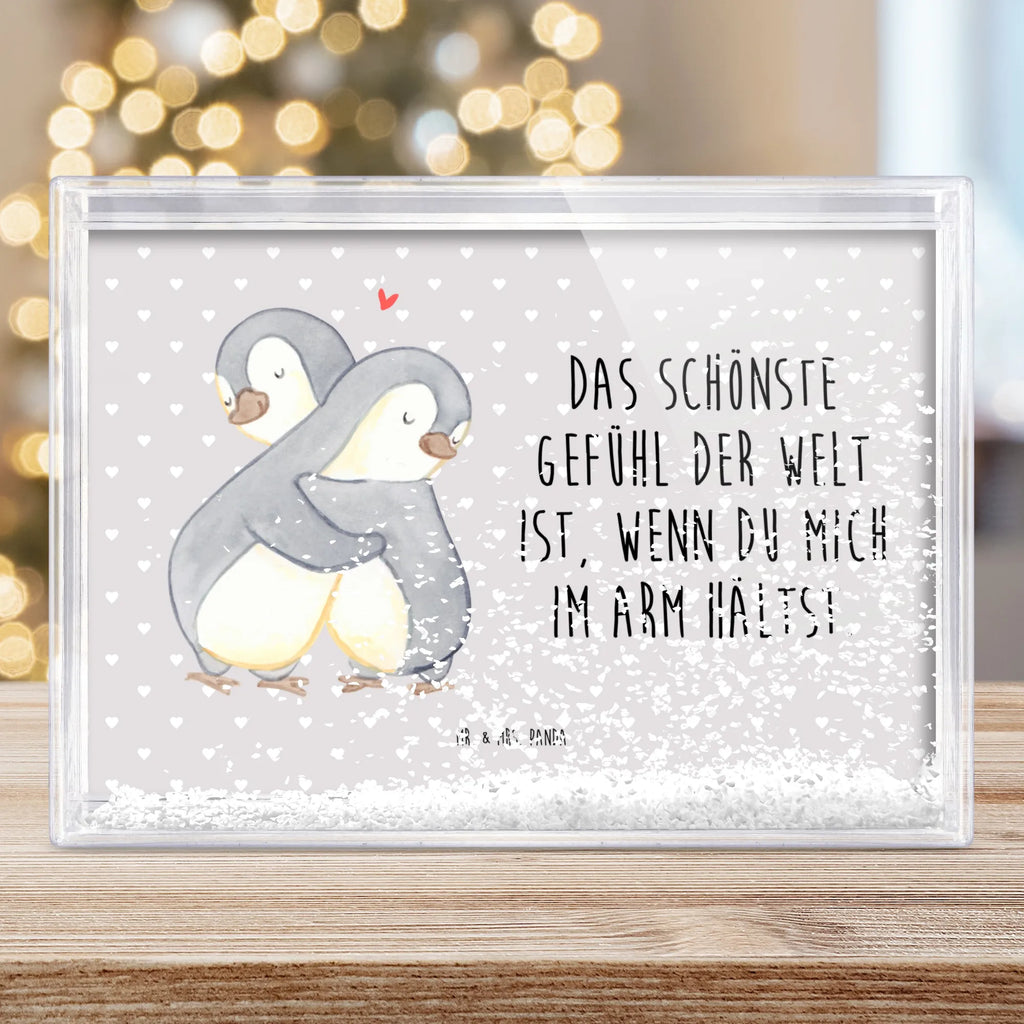 Schüttelrahmen Pinguine Kuscheln Liebe, Partner, Freund, Freundin, Ehemann, Ehefrau, Heiraten, Verlobung, Heiratsantrag, Liebesgeschenk, Jahrestag, Hocheitstag, Geschenk für Partner, für Männer, für Ehemann, Liebesbeweis, Valentinstag, Geschenk für Freundin, Geschenk für Frauen, Hochzeitstag, Mitbringsel
