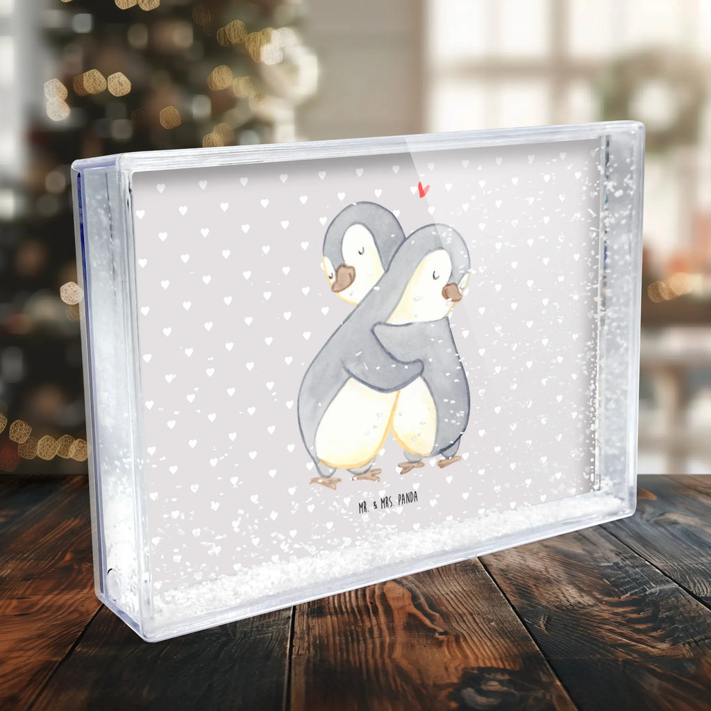 Schüttelrahmen Pinguine Kuscheln Liebe, Partner, Freund, Freundin, Ehemann, Ehefrau, Heiraten, Verlobung, Heiratsantrag, Liebesgeschenk, Jahrestag, Hocheitstag, Geschenk für Partner, für Männer, für Ehemann, Liebesbeweis, Valentinstag, Geschenk für Freundin, Geschenk für Frauen, Hochzeitstag, Mitbringsel