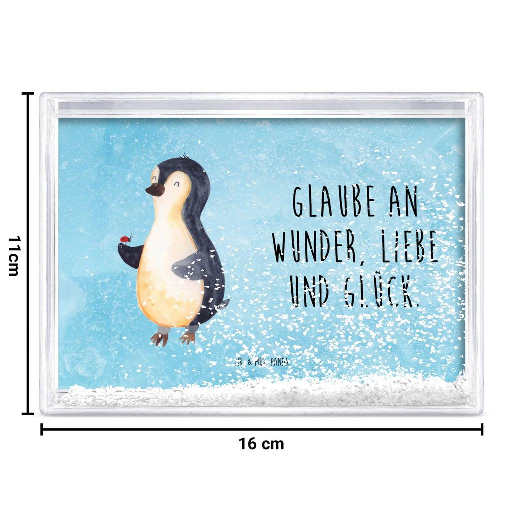 Schüttelrahmen Pinguin Marienkäfer Pinguin, Glück, Pinguine, Liebe, Marienkäfer, Freude, Wunder, Lebensfreude