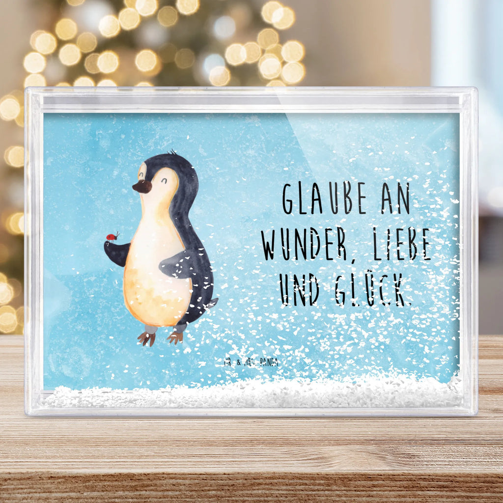 Schüttelrahmen Pinguin Marienkäfer Pinguin, Glück, Pinguine, Liebe, Marienkäfer, Freude, Wunder, Lebensfreude