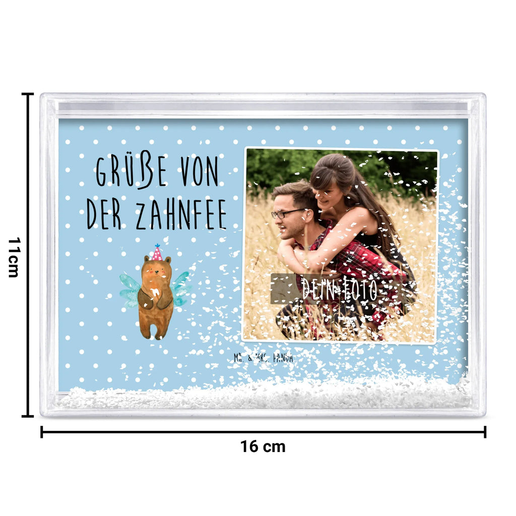 Schüttelrahmen mit Foto Bär Zahnfee Bilderrahmen mit Foto, Schüttelrahmen mit Foto, Fotogeschenk, Rahmen mit Foto, Fotogeschenke, Orginalles Fotogeschenk, Bär, Teddy, Teddybär, Erster Zahn, Zahnfee, Fee, Milchzahn