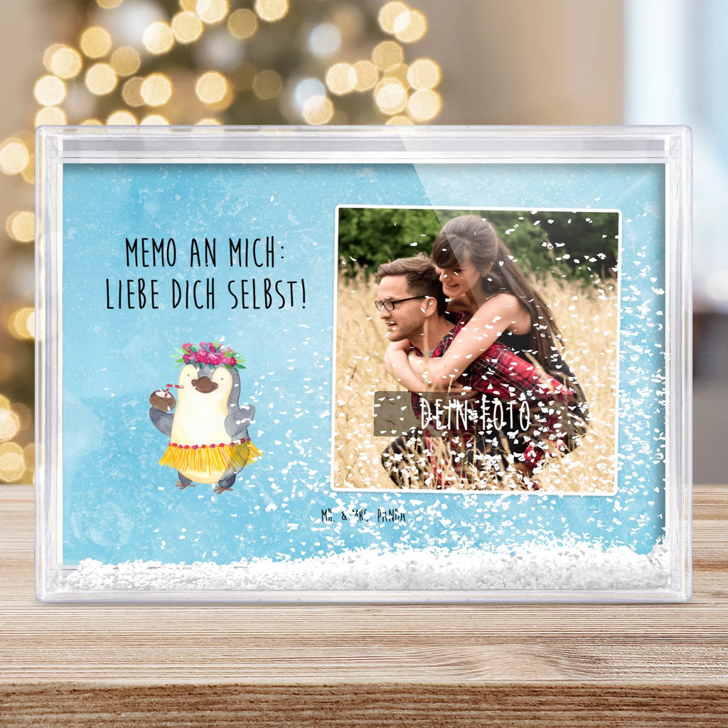 Schüttelrahmen mit Foto Pinguin Kokosnuss Fotogeschenke, Orginalles Fotogeschenk, Bilderrahmen mit Foto, Schüttelrahmen mit Foto, Fotogeschenk, Rahmen mit Foto, Pinguin, Hawaii, Kokosnuss, Urlaub, Pinguine, Aloha