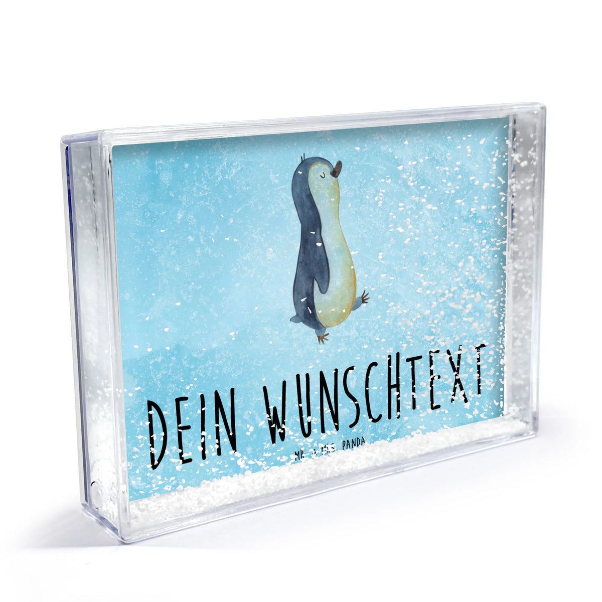 Personalisierter Schüttelrahmen Pinguin marschieren Pinguin, Familie, Bruder, Langschläfer, Schwester, Pinguine, Frühaufsteher