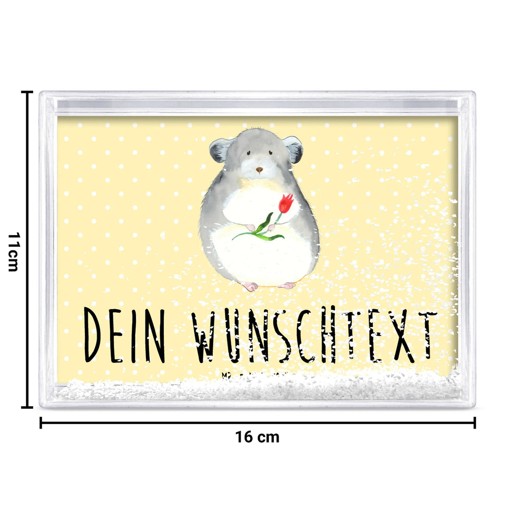 Personalisierter Schüttelrahmen Chinchilla Blume Tiermotive, Gute Laune, lustige Sprüche, Tiere, Kummer, Büro, Depressionen, Chaos, Glücklichsein, Büroalltag, Liebeskummer, Chinchilla, traurig sein, Chinchillas