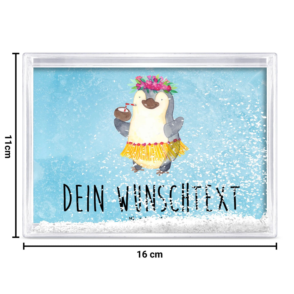 Personalisierter Schüttelrahmen Pinguin Kokosnuss Pinguin, Kokosnuss, Hawaii, Aloha, Pinguine, Urlaub