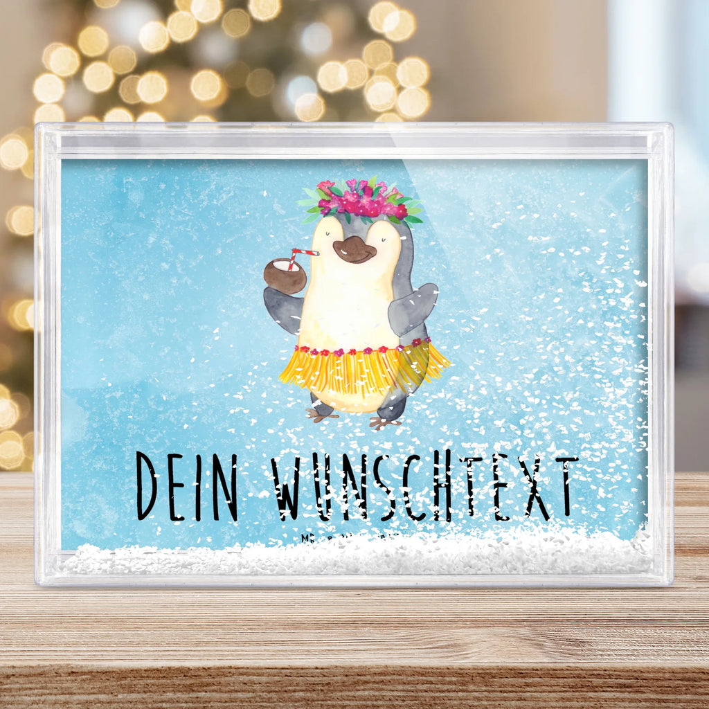 Personalisierter Schüttelrahmen Pinguin Kokosnuss Pinguin, Kokosnuss, Hawaii, Aloha, Pinguine, Urlaub