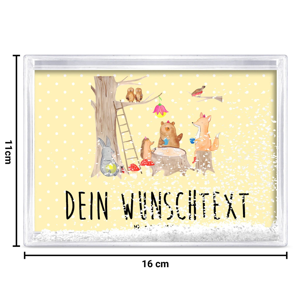 Personalisierter Schüttelrahmen Waldtiere Picknick Tiermotive, Gute Laune, lustige Sprüche, Tiere, Hase, Eichhörnchen, Wald, Fuchs, Igel, Maus, Picknick, Waldtiere