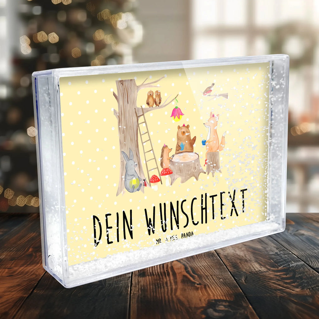 Personalisierter Schüttelrahmen Waldtiere Picknick Tiermotive, Gute Laune, lustige Sprüche, Tiere, Hase, Eichhörnchen, Wald, Fuchs, Igel, Maus, Picknick, Waldtiere