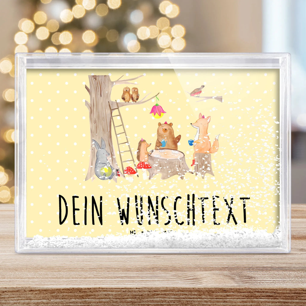 Personalisierter Schüttelrahmen Waldtiere Picknick Tiermotive, Gute Laune, lustige Sprüche, Tiere, Hase, Eichhörnchen, Wald, Fuchs, Igel, Maus, Picknick, Waldtiere