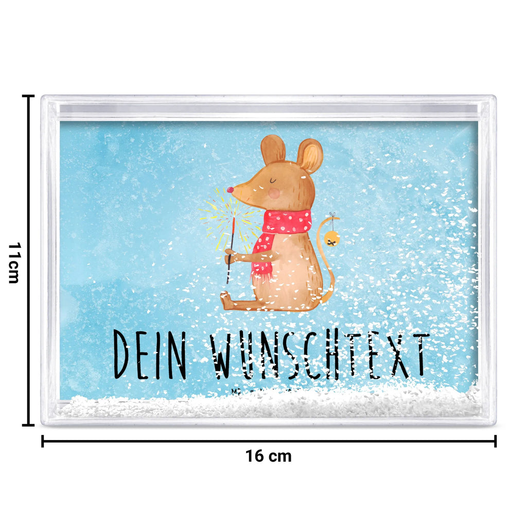 Personalisierter Schüttelrahmen Maus Weihnachten Winter, Weihnachten, Weihnachtsdeko, Nikolaus, Advent, Heiligabend, Wintermotiv, Weihnachtswunder, Weihnachtsmotiv, Mäuschen, Weihnachtsgruß, Frohe Weihnachten, Maus
