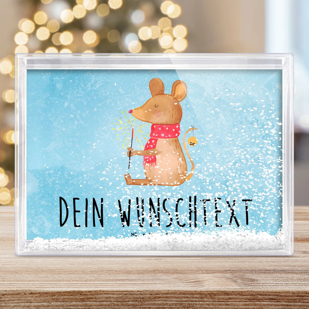 Personalisierter Schüttelrahmen Maus Weihnachten Winter, Weihnachten, Weihnachtsdeko, Nikolaus, Advent, Heiligabend, Wintermotiv, Weihnachtswunder, Weihnachtsmotiv, Mäuschen, Weihnachtsgruß, Frohe Weihnachten, Maus