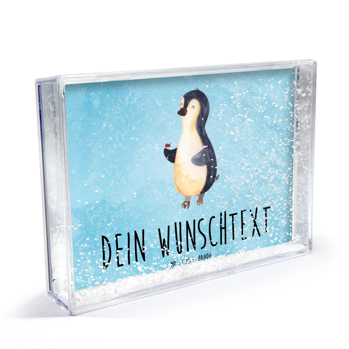Personalized Shaker Frame Penguin ladybug Penguin, North Pole, Winter, Penguins, love, wonder, happiness, joy, joy of life, ladybird, penguins