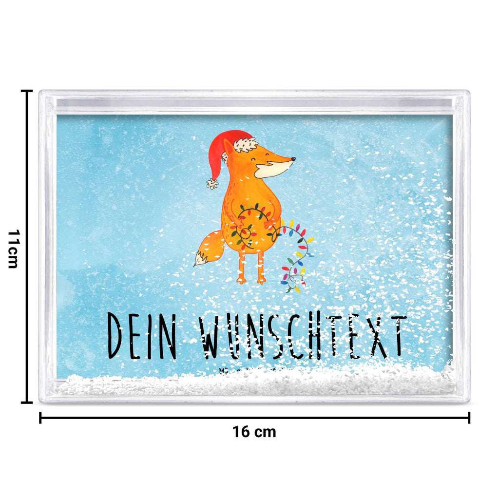 Personalisierter Schüttelrahmen Fuchs Weihnachten Winter, Weihnachten, Weihnachtsdeko, Nikolaus, Advent, Heiligabend, Wintermotiv, Füchse, Geschenk Weihnachten, Weihnachtszeit, Fuchs, Weihnachtsmann, Spruch schön