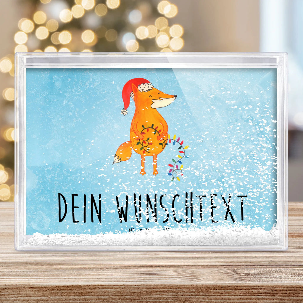 Personalisierter Schüttelrahmen Fuchs Weihnachten Winter, Weihnachten, Weihnachtsdeko, Nikolaus, Advent, Heiligabend, Wintermotiv, Füchse, Geschenk Weihnachten, Weihnachtszeit, Fuchs, Weihnachtsmann, Spruch schön