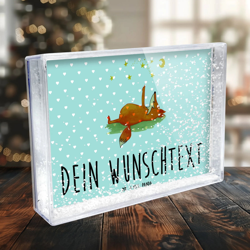 Personalisierter Schüttelrahmen Fuchs Sterne Fuchs, Füchse, Spruch schön, Spruch positiv, Always Look on the Bright Side of Life, tröstende Worte, Romantik